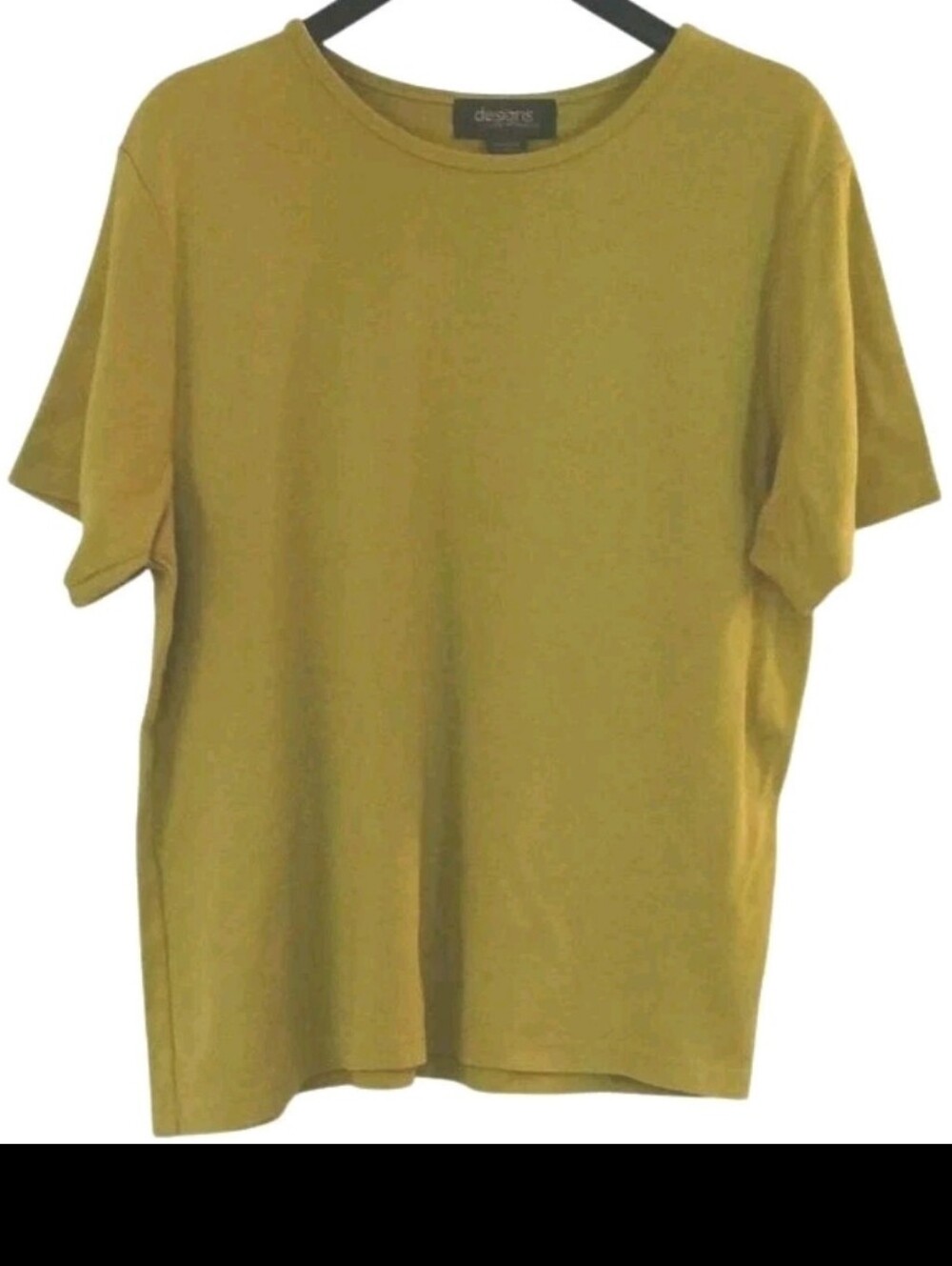 Lane Bryant Designs Size 22-24 Top Neon Green Short Sleeves Round Neck Line